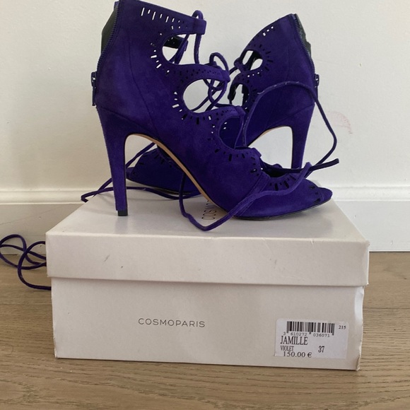 Cosmoparis Jamie lace up heels - Picture 1 of 4